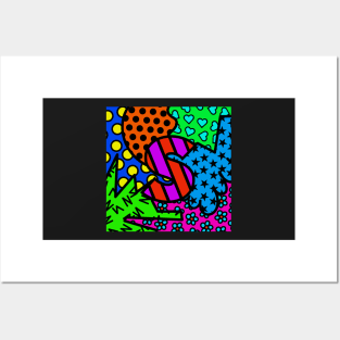 Alphabet Series - Letter S- Bright and Bold Initial Letters Posters and Art